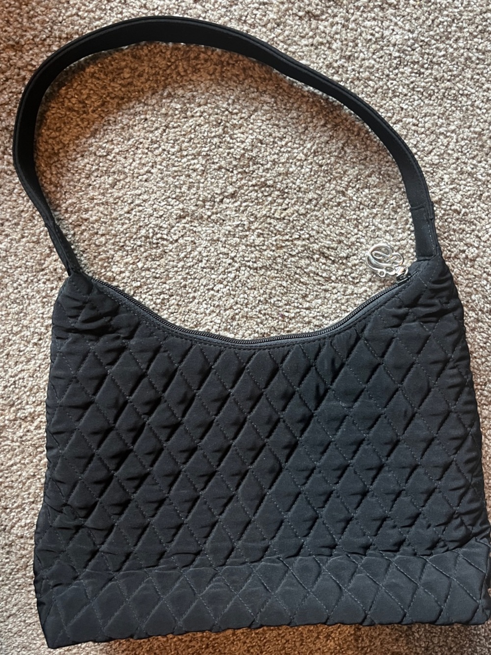Vera Bradley Black Quilted Shoulder Bag